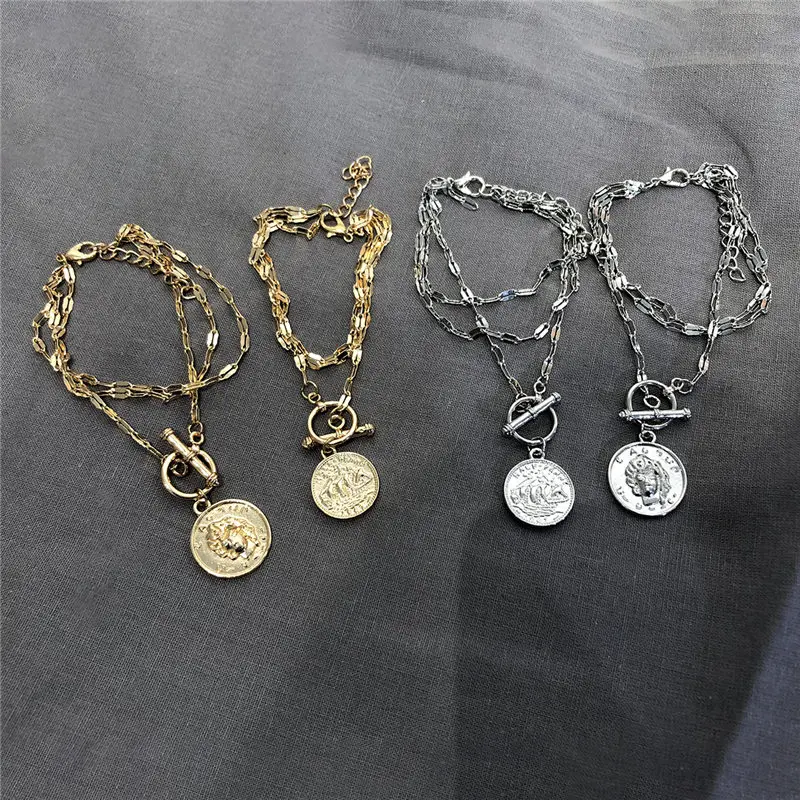 Statement Bracelets For Women Carved Queen Coin Bracelet Vintage Multi Layer Gold Color Chain Bracelet For Girl Wedding Gift
Statement Bracelets For Women Carved Queen Coin Bracelet Vintage Multi Layer Gold Color Chain Bracelet For Girl Wedding Gift