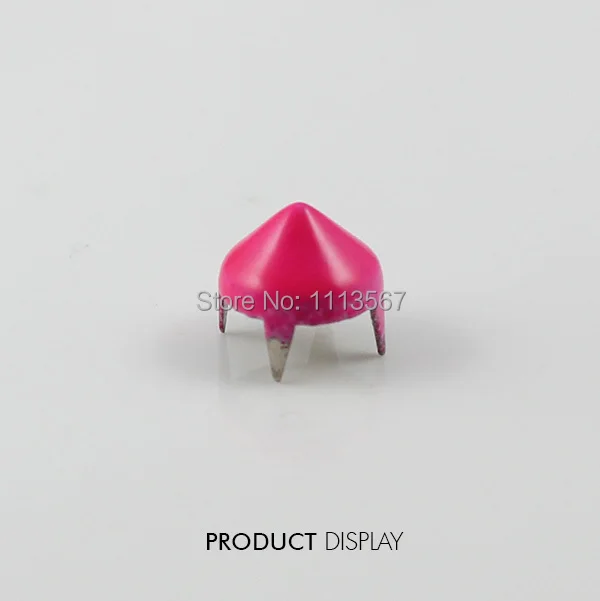 Craft Metal Candy Pink 4 Studs Prong Cone Spike Spot Tack Nailhead Rivets 9mm Garment Cloth Bag Sewing Supplies 1000piece/K210
Craft Metal Candy Pink 4 Studs Prong Cone Spike Spot Tack Nailhead Rivets 9mm Garment Cloth Bag Sewing Supplies 1000piece/K210