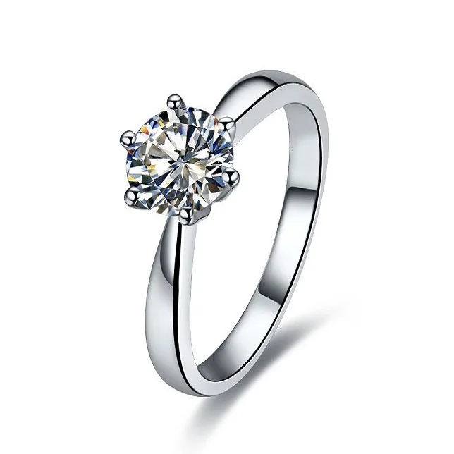 THREEMAN Solid 14k White Gold Ring for Lover 0.6Ct Moissanite Engagement Ring Solitaire Anniversary Valentine Gift for your Lady
THREEMAN Solid 14k White Gold Ring for Lover 0.6Ct Moissanite Engagement Ring Solitaire Anniversary Valentine Gift for your Lady