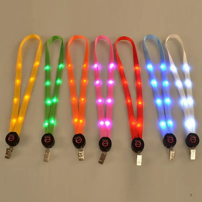 Multicolor LED Light Up Lanyard Key Chain ID Keys Holder 3 Modes Flashing Hanging Rope LX2371
Multicolor LED Light Up Lanyard Key Chain ID Keys Holder 3 Modes Flashing Hanging Rope LX2371