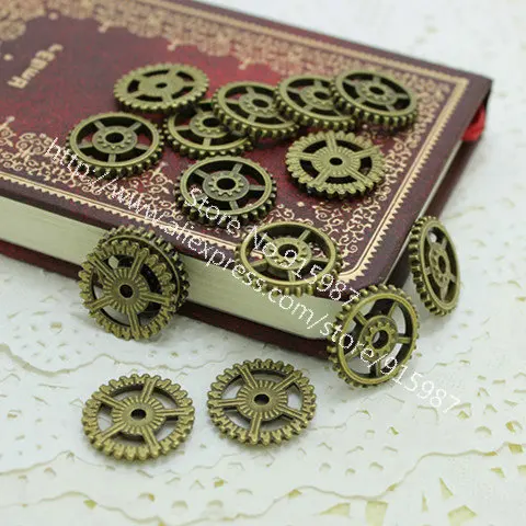 Sweet Bell Free shipping 60pcs/lot 18mm Antique bronze Color Charm Antique Alloy Thick Gear Charm Gear Jewelry Pendant
Sweet Bell Free shipping 60pcs/lot 18mm Antique bronze Color Charm Antique Alloy Thick Gear Charm Gear Jewelry Pendant