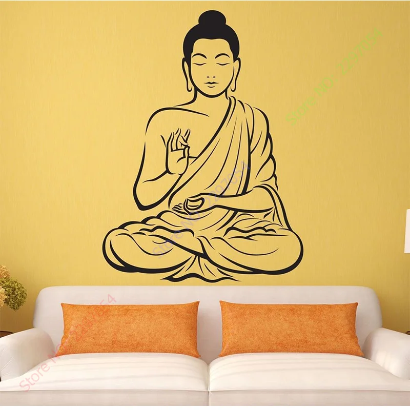 New Arrival Vinyl Wall sticker Buddha Yoga God Om Wall Decal Meditating Buddha India Asian Spiritual Awakened One home decor
New Arrival Vinyl Wall sticker Buddha Yoga God Om Wall Decal Meditating Buddha India Asian Spiritual Awakened One home decor