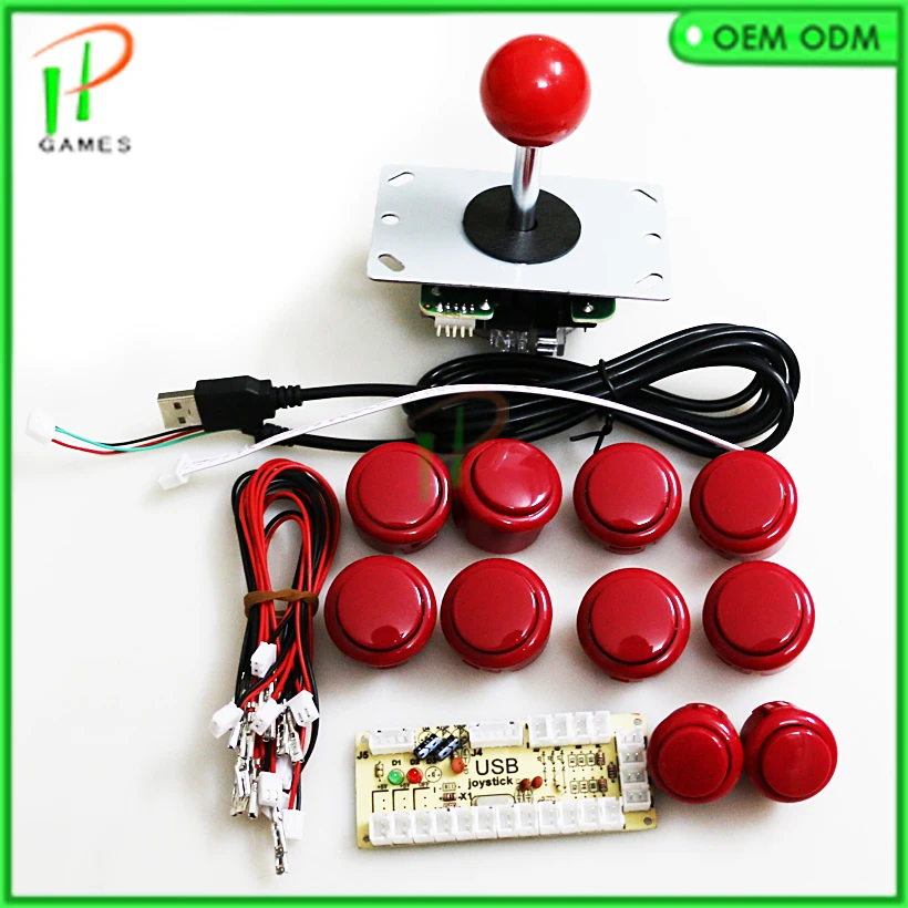 DIY аркадный джойстик Kit Zero Delay Arcade USB энкодер для ПК Джойстик Sanwa аркадных игр |
