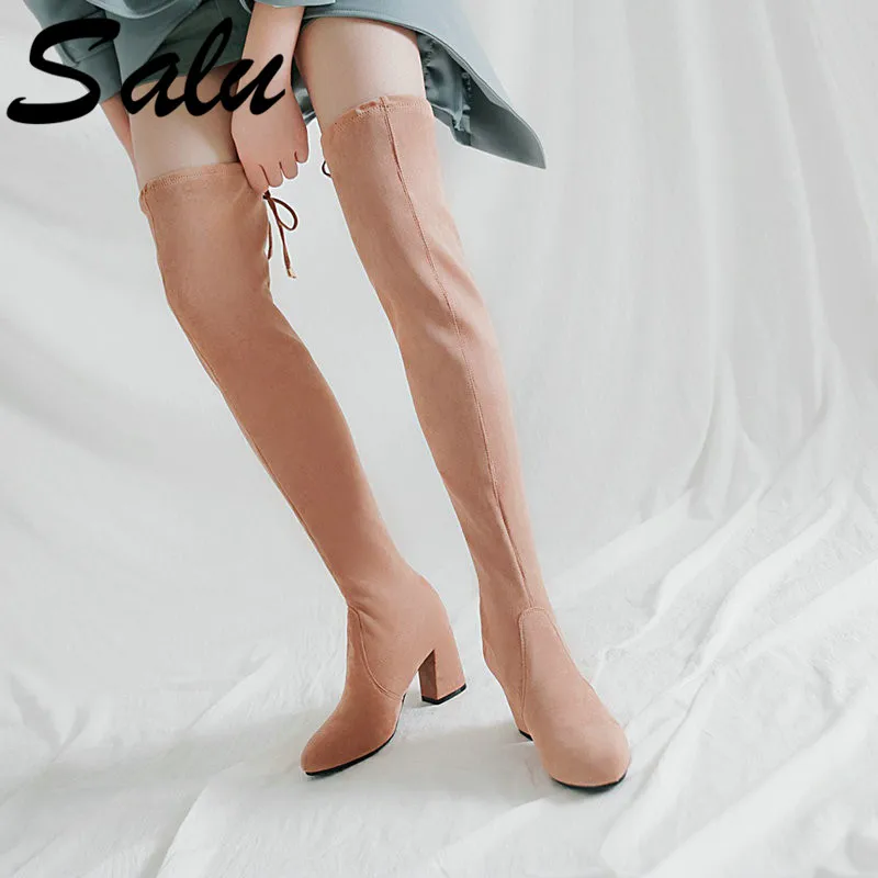 Salu 2020 Women Over The Knee High Boots High Quality Fashion Winter Shoes All Match Sexy Women Boots Big Size 47 48
Salu 2020 Women Over The Knee High Boots High Quality Fashion Winter Shoes All Match Sexy Women Boots Big Size 47 48