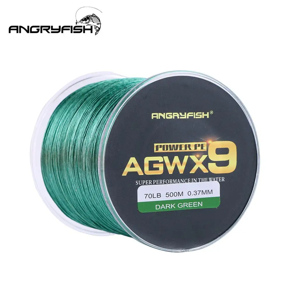 ANGRYFISH Diominate X9 полиэтиленовая плетеная леска, 9 нитей, 500 м/547yds, суперпрочная рыболовная леска 15LB-100LB, темно-зеленая
ANGRYFISH Diominate X9 полиэтиленовая плетеная леска, 9 нитей, 500 м/547yds, суперпрочная рыболовная леска 15LB-100LB, темно-зеленая