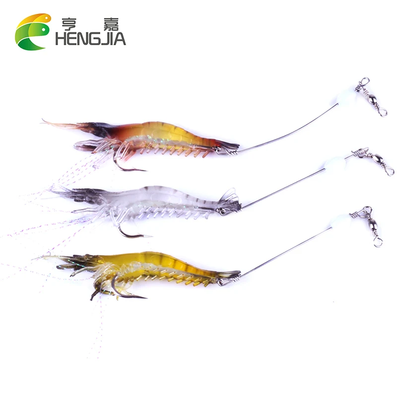 5pcs Soft Shrimp Silicone Soft Bait 9cm 6g Fishing Shrimp Prawn Lure Saltwater Squid Night Glow 3 colors Artificial Bait
5pcs Soft Shrimp Silicone Soft Bait 9cm 6g Fishing Shrimp Prawn Lure Saltwater Squid Night Glow 3 colors Artificial Bait
