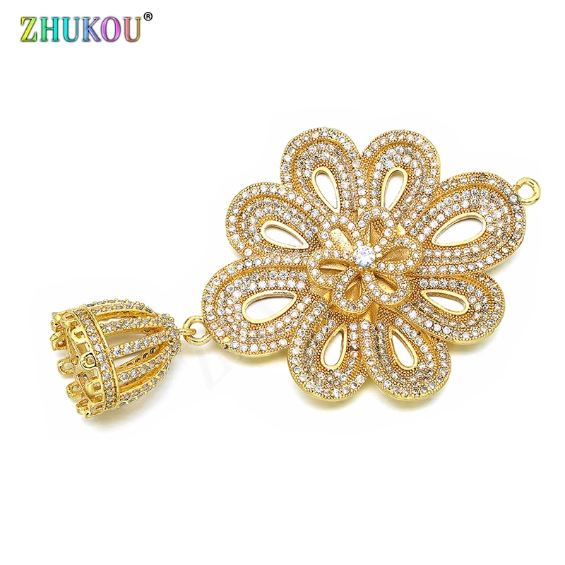 38*63mm Brass Cubic Zirconia Flower Charms Pendants for Diy Jewelry Findings, Hole: 1.8mm, Model: VD356
38*63mm Brass Cubic Zirconia Flower Charms Pendants for Diy Jewelry Findings, Hole: 1.8mm, Model: VD356