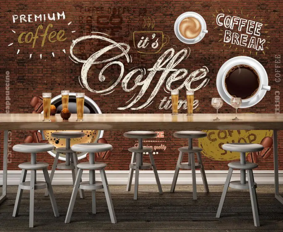 Custom food shop wallpaper,Coffee and brick,3D retro murals for the cafe restaurant hotel background wall PVC wallpaper
Custom food shop wallpaper,Coffee and brick,3D retro murals for the cafe restaurant hotel background wall PVC wallpaper