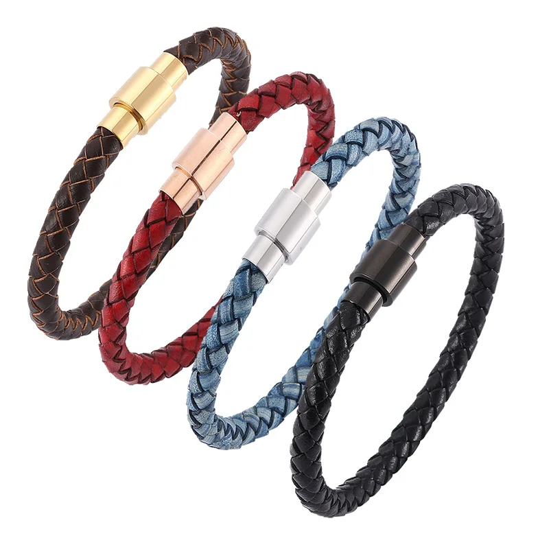 Genuine Braided Leather Bracelet for Men Women Jewelry Leather Magnetic Clasps Charm Bangles Wristband Gift BB0251
Genuine Braided Leather Bracelet for Men Women Jewelry Leather Magnetic Clasps Charm Bangles Wristband Gift BB0251