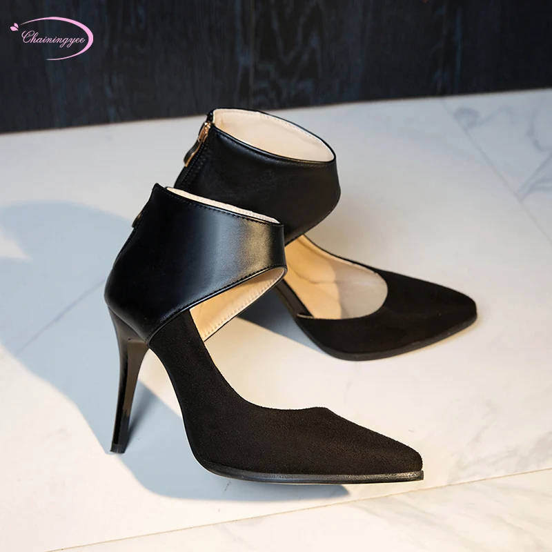 European street style sexy pointed toe summer boots sandals zipper black white yellow red thin with high-heeled women's shoes
European street style sexy pointed toe summer boots sandals zipper black white yellow red thin with high-heeled women's shoes