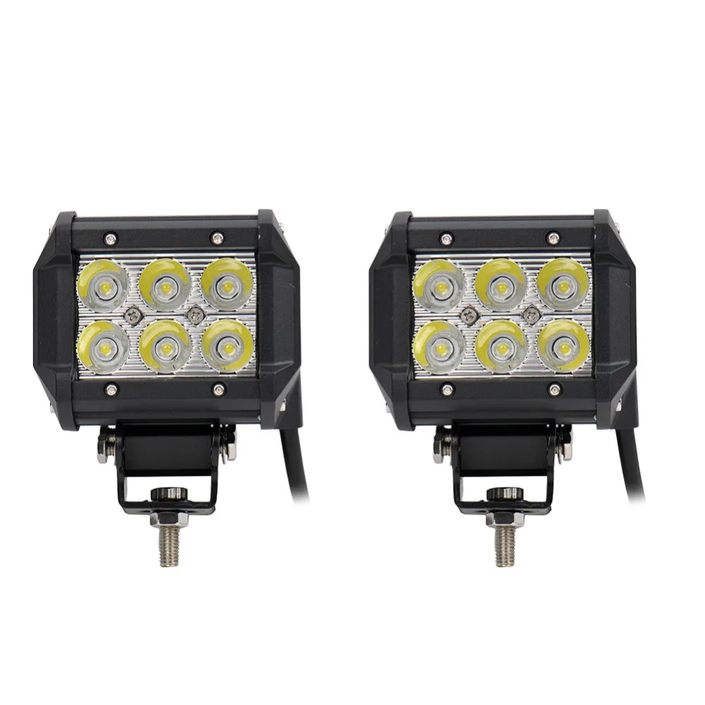 2pcs 4in 18W Led Work Light Car Bar Flood Beam Spot light LED Off Road Light 4x4 Wagon AWD SUV Truck 4WD Pickup SUV DC 6000k
2pcs 4in 18W Led Work Light Car Bar Flood Beam Spot light LED Off Road Light 4x4 Wagon AWD SUV Truck 4WD Pickup SUV DC 6000k