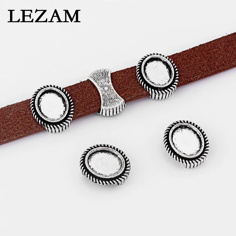 10pcs Antique Charms Slider Spacer For 10*2mm Leather Cord ,10*8mm Oval Tray Bezel Setting For Cameo Diy Jewelry Findings
10pcs Antique Charms Slider Spacer For 10*2mm Leather Cord ,10*8mm Oval Tray Bezel Setting For Cameo Diy Jewelry Findings