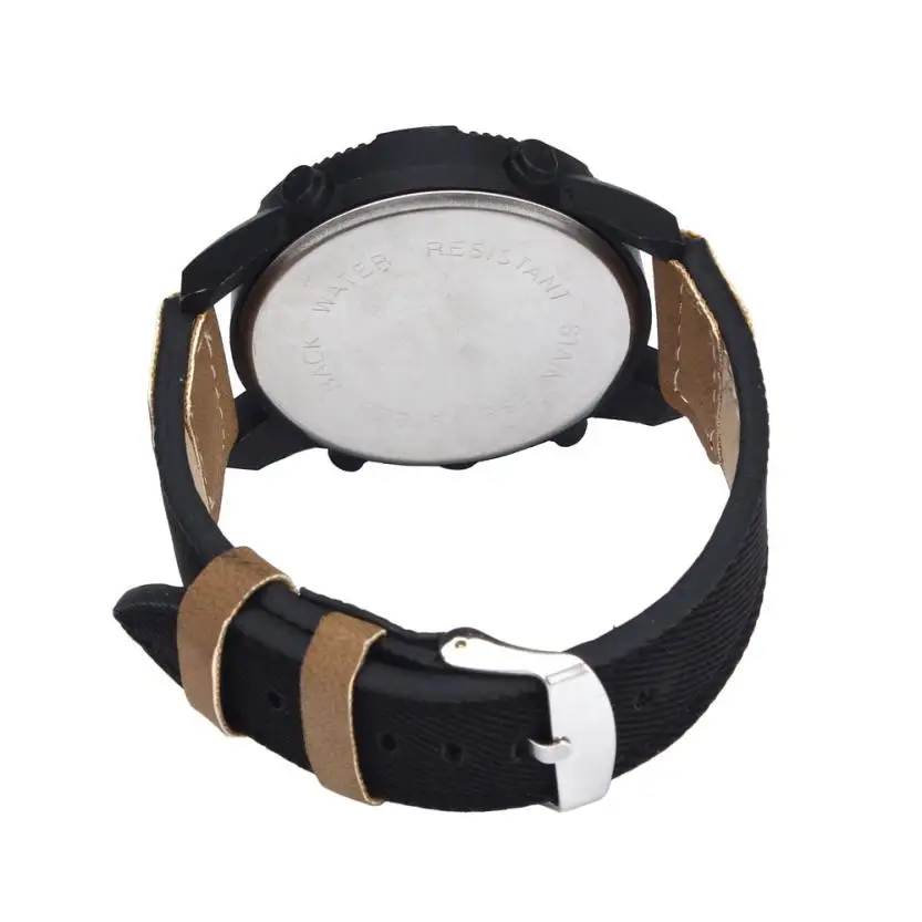 Mens Watches Men Quartz Analog Clock Man Military Canvas strap Large Dial Watch Sport Relogio Masculino reloj hombre #D
Mens Watches Men Quartz Analog Clock Man Military Canvas strap Large Dial Watch Sport Relogio Masculino reloj hombre #D