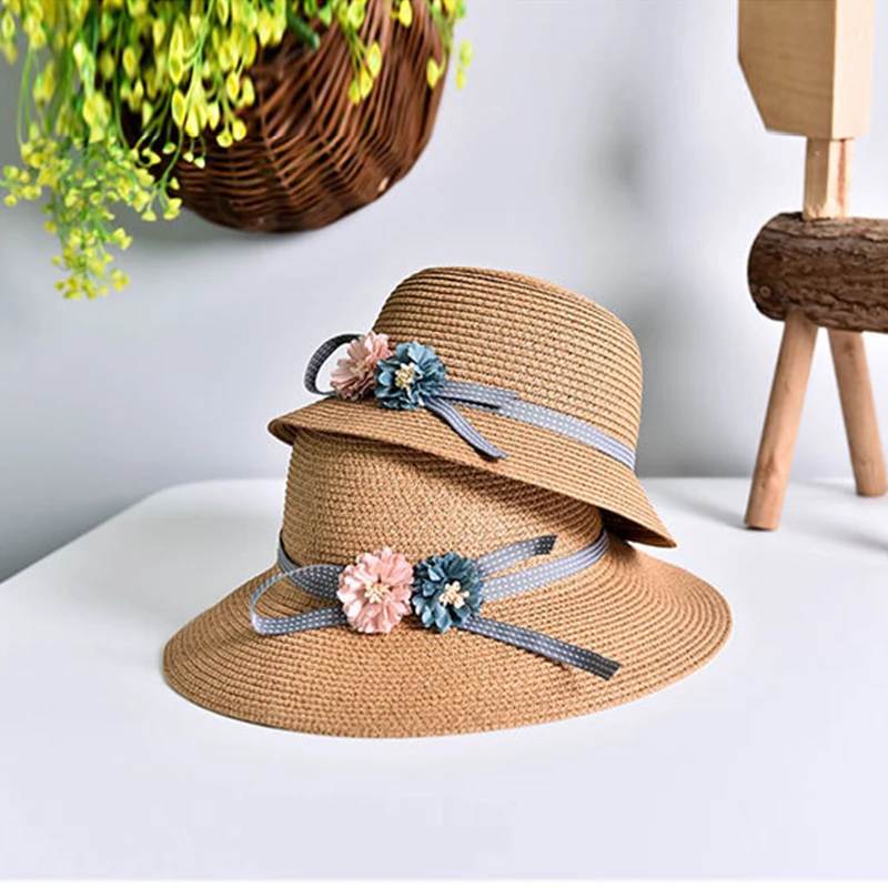 Children Straw Hat Wide Brim Floppy Flowers Baby Girls Beach Hats Foldable Parent-child Bow Travel Outdoor Kids Sun Hat XL362
Children Straw Hat Wide Brim Floppy Flowers Baby Girls Beach Hats Foldable Parent-child Bow Travel Outdoor Kids Sun Hat XL362