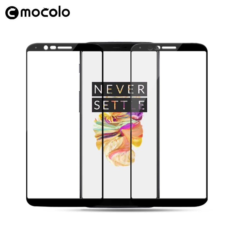 Mocolo для OnePlus 5 т полное покрытие закаленное Стекло Экран протектор 6.01 Дюйма 9 H 2.5D