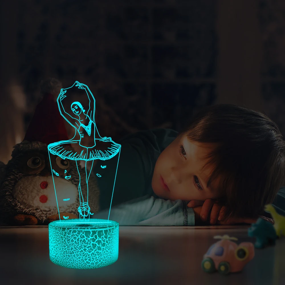 Beauty Ballet Girl 3D Illusion Light 16 Color Remote Control Desk Night Light Girl Toy Gift for Kids
Beauty Ballet Girl 3D Illusion Light 16 Color Remote Control Desk Night Light Girl Toy Gift for Kids