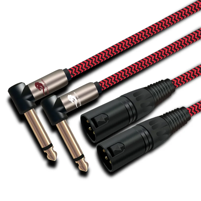 Двойной Угловой 1/4 "TS Jack 6,35 мм двойной XLR аудиофильский аудио кабель для звуковые устройства усилители домашние микшерный пульт 1 м 2 3 5 8
Двойной Угловой 1/4 "TS Jack 6,35 мм двойной XLR аудиофильский аудио кабель для звуковые устройства усилители домашние микшерный пульт 1 м 2 3 5 8