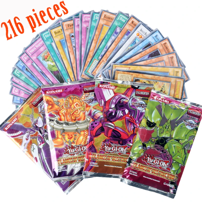yugioh 216 pcs set with box yu gi oh anime Game Collection Cards kids boys toys for children
yugioh 216 pcs set with box yu gi oh anime Game Collection Cards kids boys toys for children