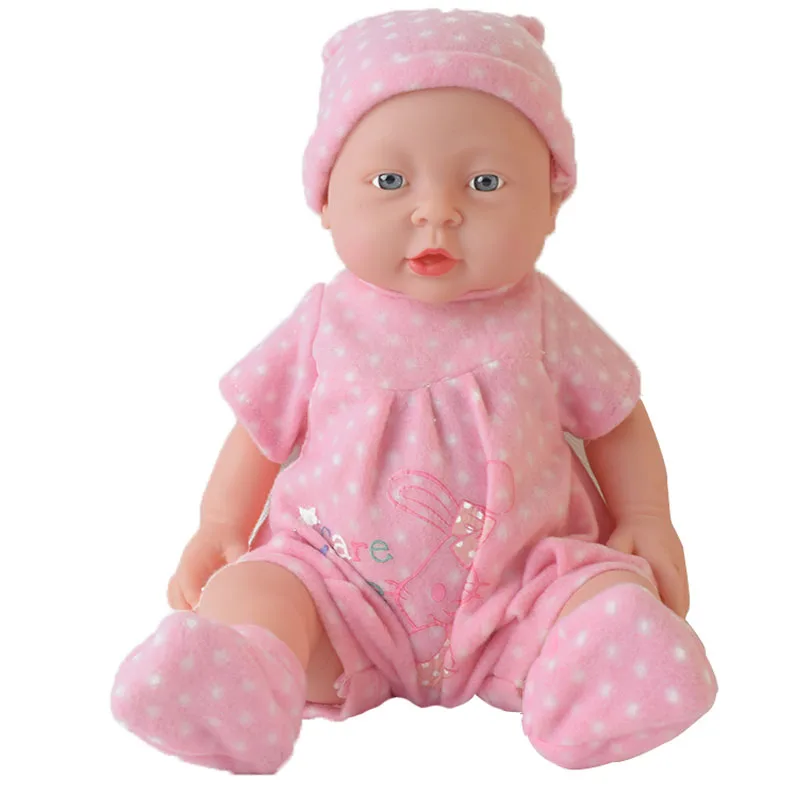 16 Inch Lifelike Handmade Cute Baby Boy Girl Rebirth Doll Soft Silicone Reborn Newborn+Clothes For Kids As Gift Playmate
16 Inch Lifelike Handmade Cute Baby Boy Girl Rebirth Doll Soft Silicone Reborn Newborn+Clothes For Kids As Gift Playmate