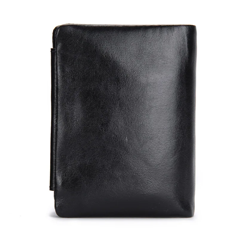 Mens Genuine Leather Wallet Multifunctional Short Business Trifold Male Brand Purse Coin ID Credit Card Holder Case Black | Багаж и сумки