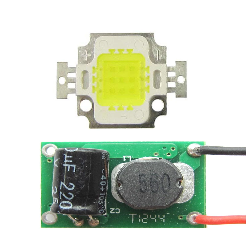 Square Base 10W Pure White 6000~6500K SMD LED Light Parts + Non-Waterproof DC 12~24V LED Driver
Square Base 10W Pure White 6000~6500K SMD LED Light Parts + Non-Waterproof DC 12~24V LED Driver