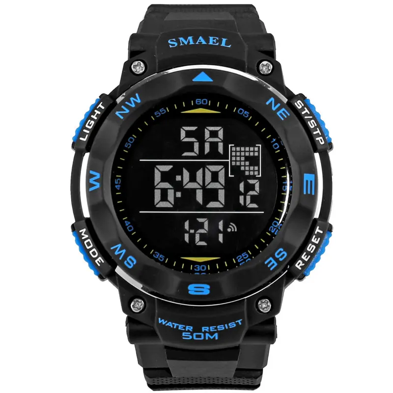 Fashion Men Watches SMAEL Brand Digital LED Watch Military Male Clock Wristwatch 50m Waterproof Dive Outdoor Sport Watch WS1235
Fashion Men Watches SMAEL Brand Digital LED Watch Military Male Clock Wristwatch 50m Waterproof Dive Outdoor Sport Watch WS1235