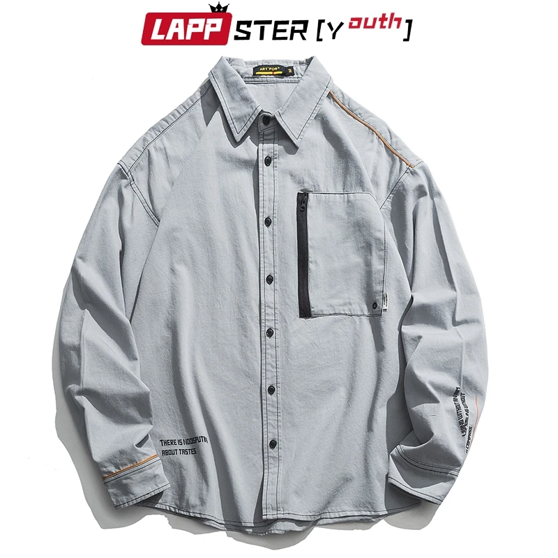 LAPPSTER Men Harajuku Korean Streetwear Shirts 2023 Vintage Casual Long Sleeve Shirts Pocket Casual Hip Hop Designer Shirts 2XL
LAPPSTER Men Harajuku Korean Streetwear Shirts 2023 Vintage Casual Long Sleeve Shirts Pocket Casual Hip Hop Designer Shirts 2XL