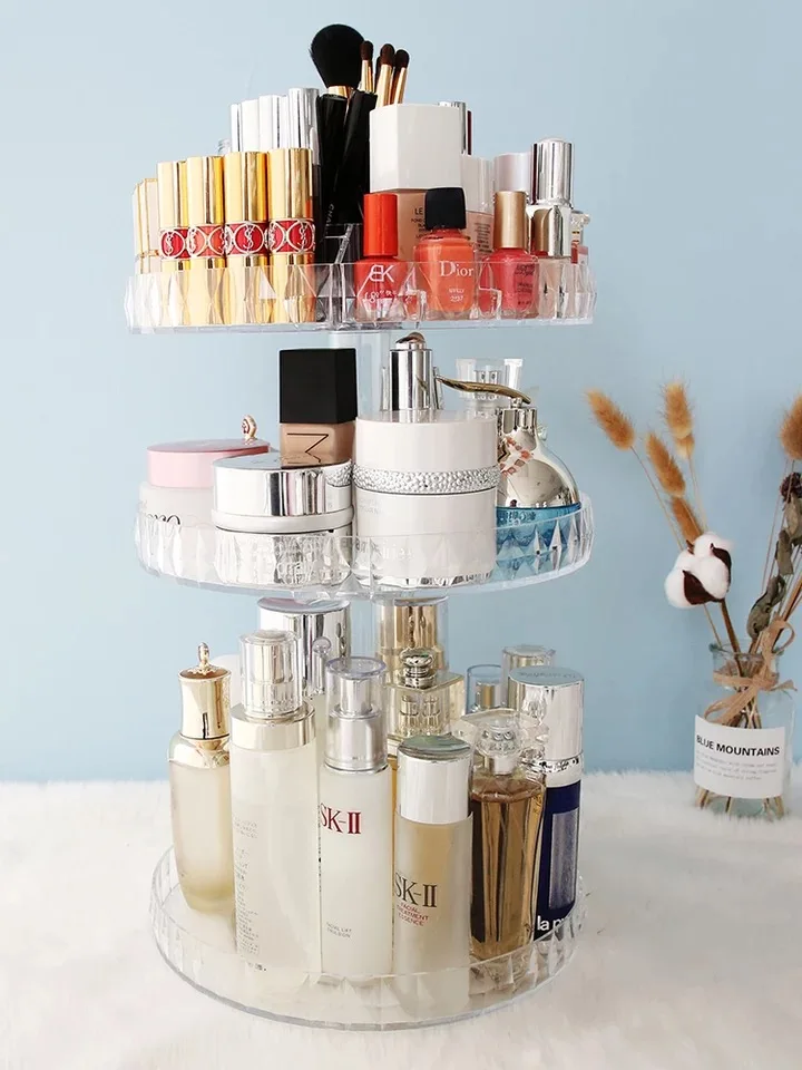 360-degree Rotating Makeup Organizer Rack Brush Holder Acrylic Jewelry Organizer Case Jewelry Makeup Cosmetic Storage Box
360-degree Rotating Makeup Organizer Rack Brush Holder Acrylic Jewelry Organizer Case Jewelry Makeup Cosmetic Storage Box