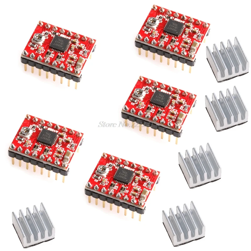 5Pcs A4988 Stepper Motor Driver Module 3D Printer Step Stick For RAMPS Red Dropship
5Pcs A4988 Stepper Motor Driver Module 3D Printer Step Stick For RAMPS Red Dropship