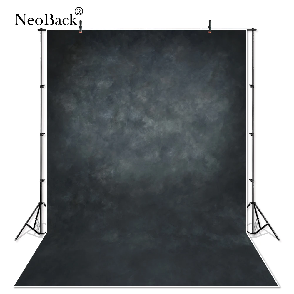 

NeoBack виниловый тканевый фон для фотостудии фон для студийной фотосъемки с изображением туманный темно-серый фон для портретной съемки профессиональные баннер для фотосессии