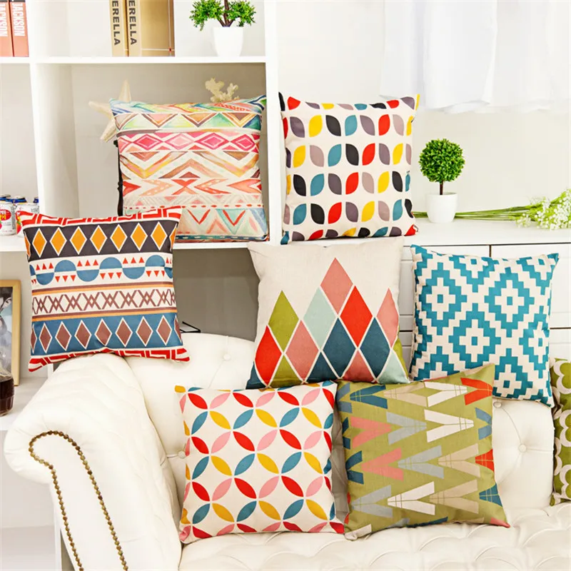 Винтажный чехол для подушки с бахромой 45*45 см и 60*60 см|pillow case|cushions throwsvintage pillow case |