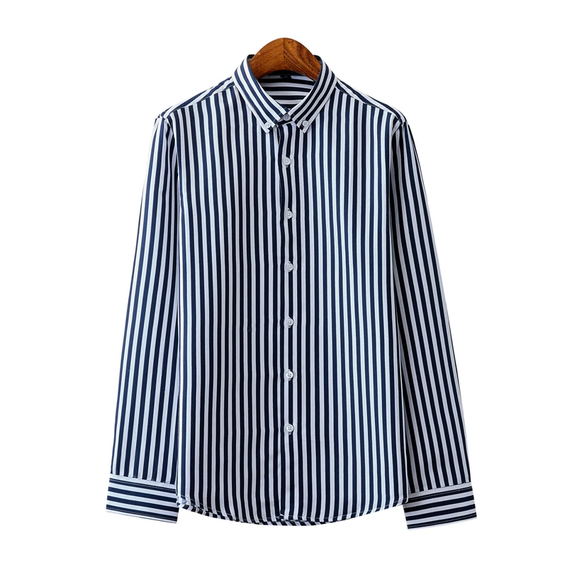 Multi-color Selection Mens Long-sleeved Striped Dress Shirts Fashion Business Casual Men Shirt Slim Comfortable and Elegant
Multi-color Selection Mens Long-sleeved Striped Dress Shirts Fashion Business Casual Men Shirt Slim Comfortable and Elegant
