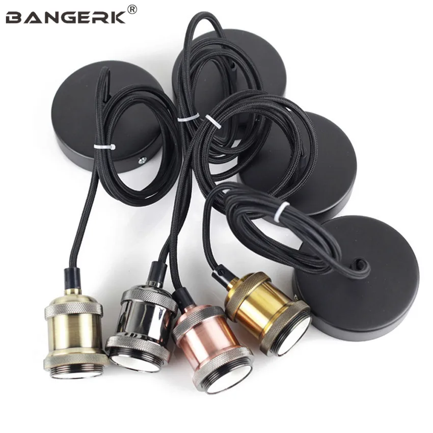 American LED Edison Lamp Base Bronze Vintage Pendant lights E27 Screw Bulb Light Holder Aluminum Decor Fittings Lighting
American LED Edison Lamp Base Bronze Vintage Pendant lights E27 Screw Bulb Light Holder Aluminum Decor Fittings Lighting