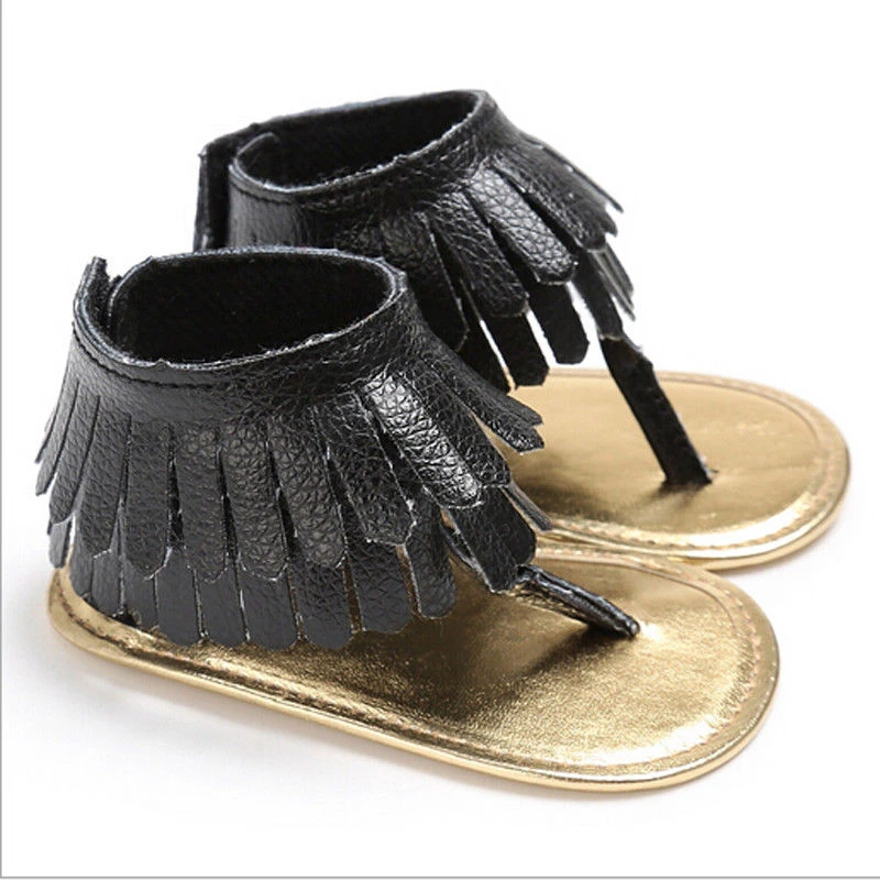 Фото Новинка Лето 2018 детская обувь с кисточками Летняя мягкой подошвой для малышей