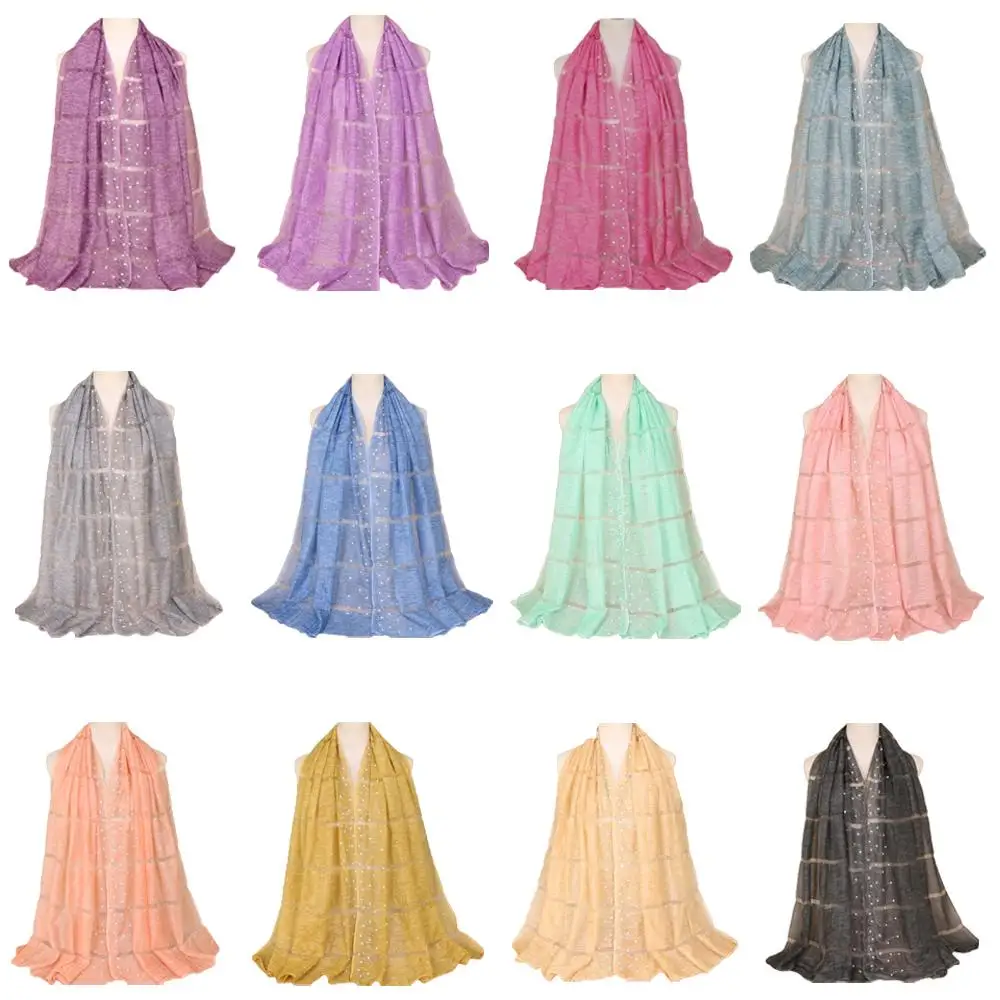 Muslim Women Long Shawl Wrap Scarf Hijab Hot Drilling Arab Headwear Scarve Stole Islamic Turban Headscarf Middle East 170*75CM
Muslim Women Long Shawl Wrap Scarf Hijab Hot Drilling Arab Headwear Scarve Stole Islamic Turban Headscarf Middle East 170*75CM