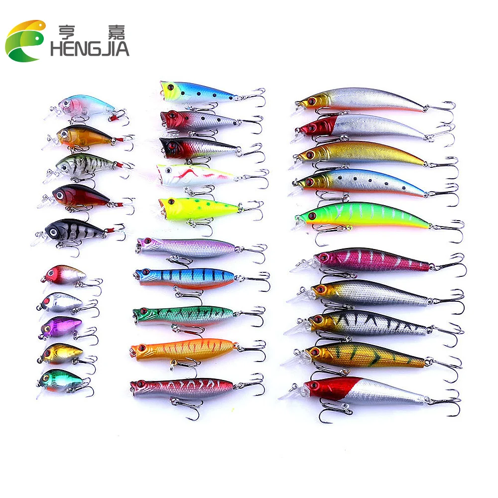 30pcs Fishing Lures Kit Wobbler Minnow Crankbaits top water Popper lures Set pesca Fishing Tackles
30pcs Fishing Lures Kit Wobbler Minnow Crankbaits top water Popper lures Set pesca Fishing Tackles