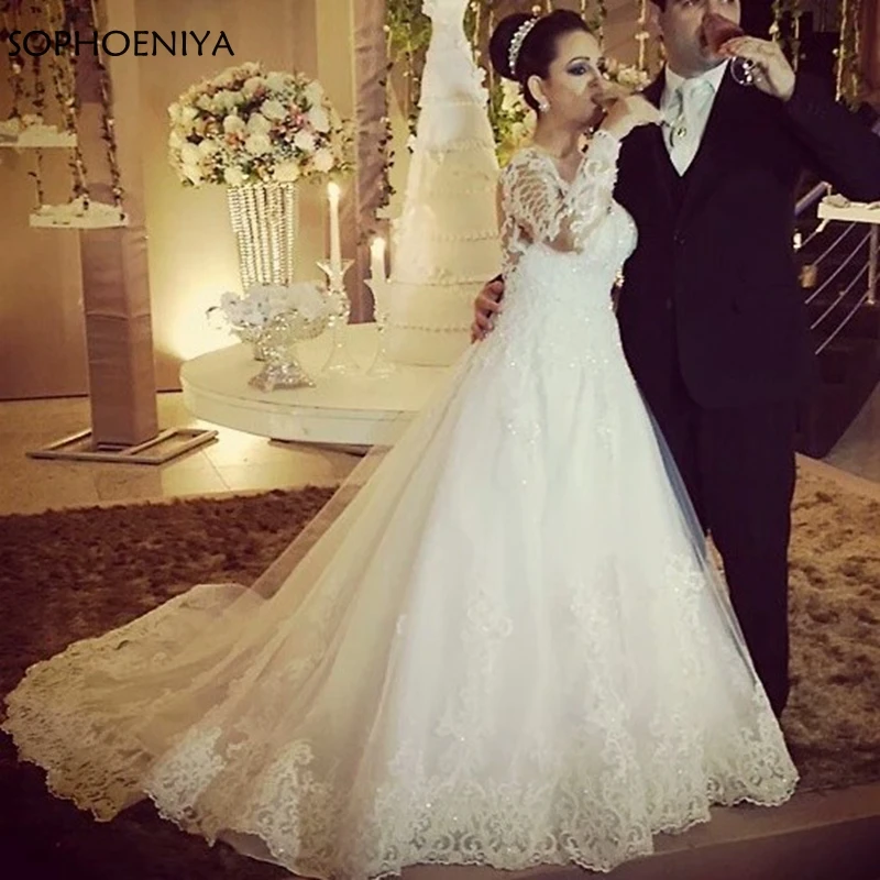 New Arrival Long sleeve wedding dresses 2021 Lace Appliques Pearls Robe de Mariage Wedding gowns vestido de noiva
New Arrival Long sleeve wedding dresses 2021 Lace Appliques Pearls Robe de Mariage Wedding gowns vestido de noiva