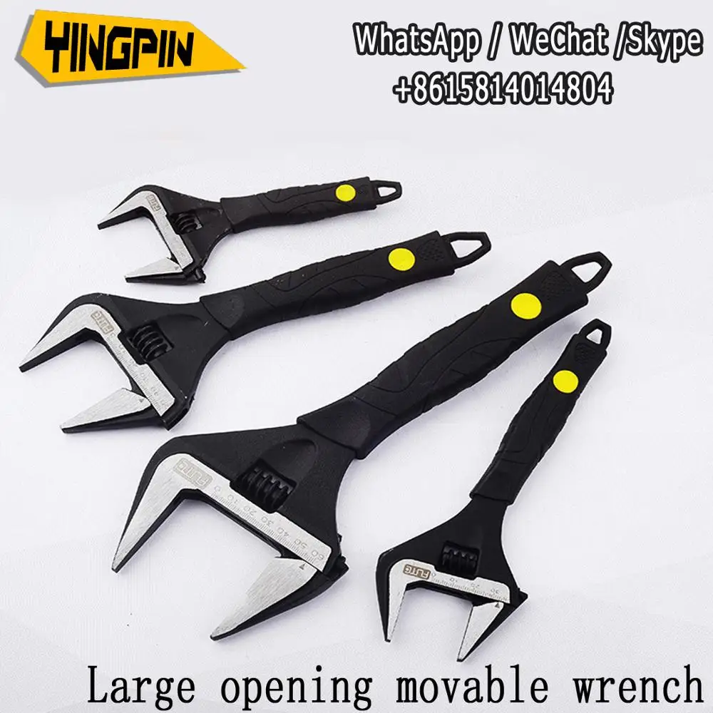 Universal grip handle aluminum alloy short handle large opening adjustable short handle adjustable wrench
Universal grip handle aluminum alloy short handle large opening adjustable short handle adjustable wrench