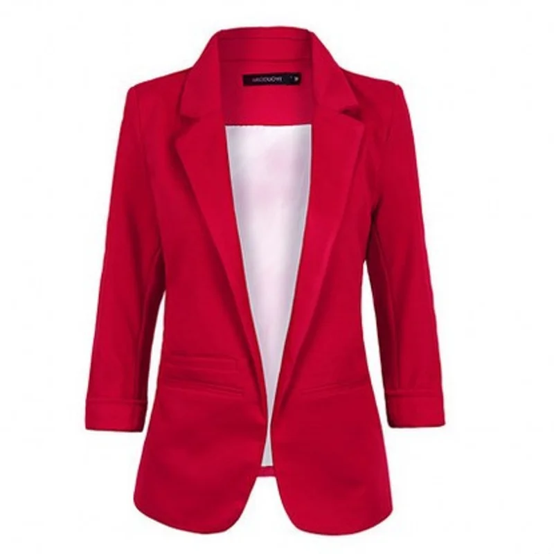 Autumn Women Slim Fit Formal Jackets OL Mini Suits V-Neck Notched Ladies Blazers Three Quarter Sleeved Coat 2018 Cardigan Tops
Autumn Women Slim Fit Formal Jackets OL Mini Suits V-Neck Notched Ladies Blazers Three Quarter Sleeved Coat 2018 Cardigan Tops