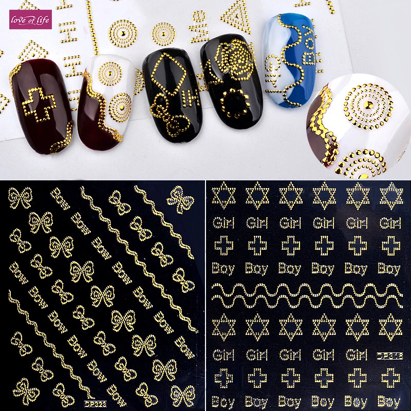 1 Pcs Gold 3d Metal Nail Stickers Bow Cross Flowers Designs Rivert Adhesive Nail Decals DIY Manicure Nail Supplies
1 Pcs Gold 3d Metal Nail Stickers Bow Cross Flowers Designs Rivert Adhesive Nail Decals DIY Manicure Nail Supplies