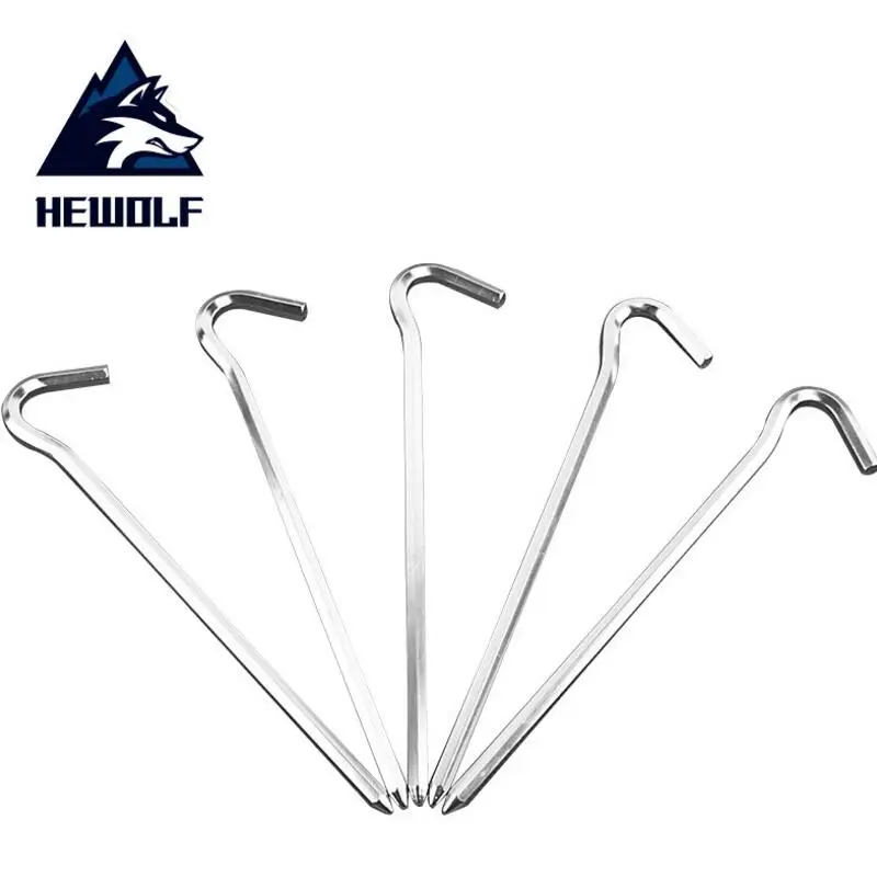 Hewolf 10 Pcs/Lot 18cm Tent nail Outdoor tent accessories camping tent pegs nail iron Outdoor Travel Tents Bulding Nails Hooks
Hewolf 10 Pcs/Lot 18cm Tent nail Outdoor tent accessories camping tent pegs nail iron Outdoor Travel Tents Bulding Nails Hooks