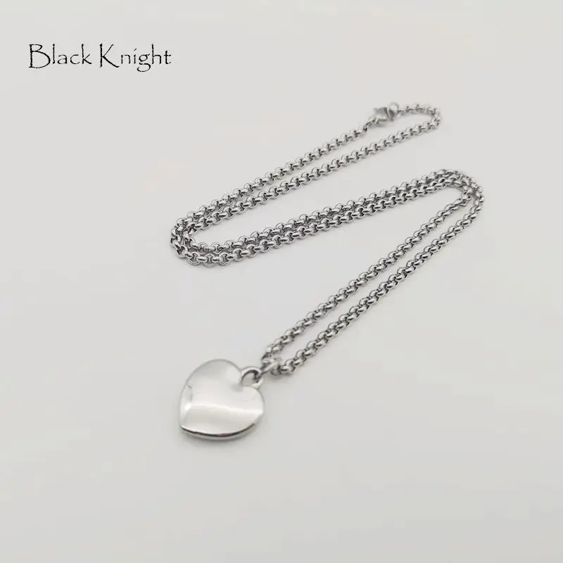 Black Knight Silver color stainless steel heart charm pendant necklace lady Romantic Heart necklace no color fading BLKN0776-NK
Black Knight Silver color stainless steel heart charm pendant necklace lady Romantic Heart necklace no color fading BLKN0776-NK