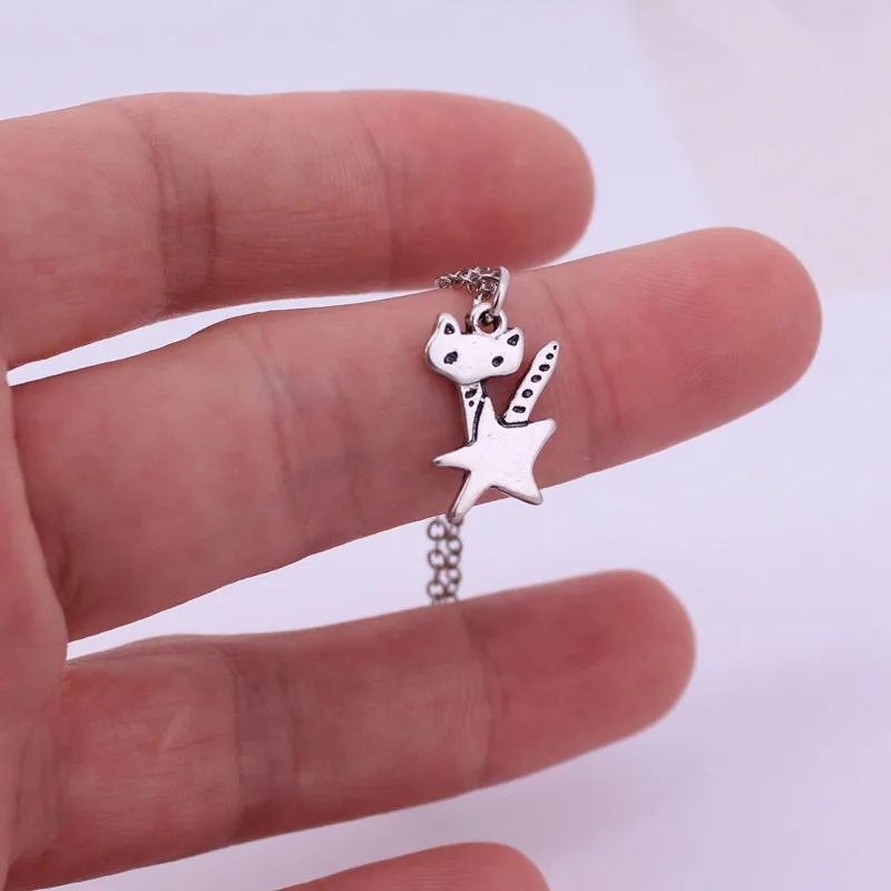 Ожерелье с кулоном hzew tiny kitty, ожерелье с кошкой и звездой, подарок для любимой
Ожерелье с кулоном hzew tiny kitty, ожерелье с кошкой и звездой, подарок для любимой