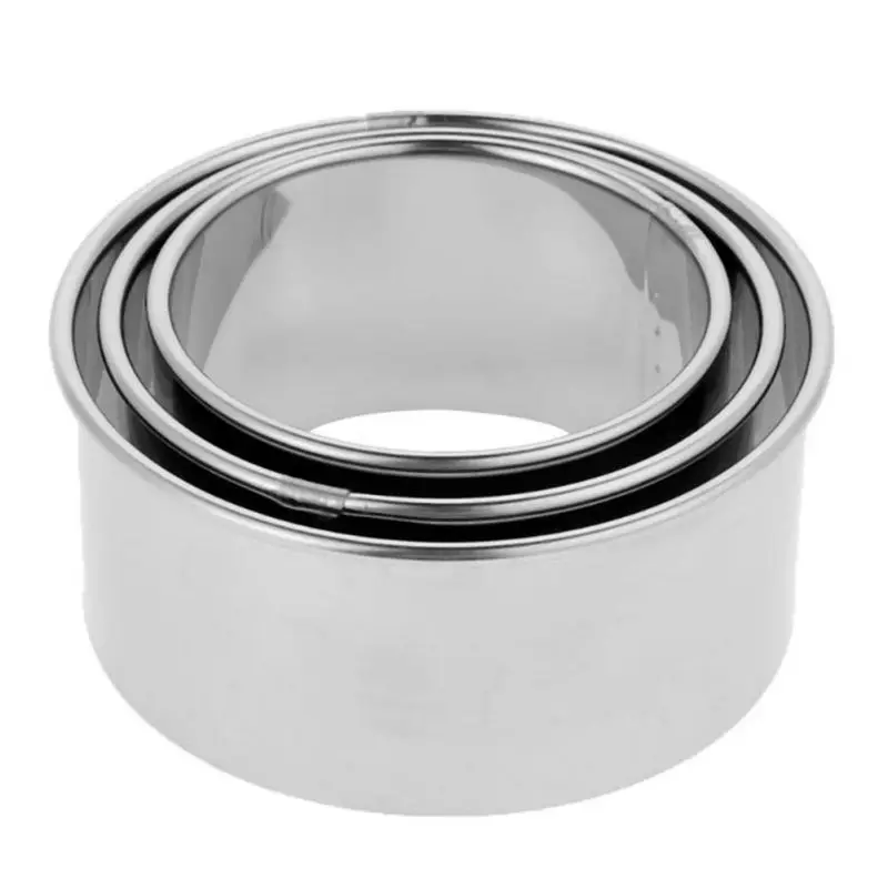 Stainless Steel Dumplings Wrapper Molds Cutter Set Maker Tools Round Biscuit Pastry Dough Cutting Tool | Дом и сад
