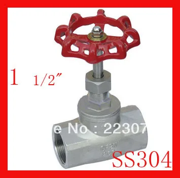 New arrival DN40 1 1/2" SS304 Stainless steel Female Globe Shutoff valve for water, oil and gas
New arrival DN40 1 1/2" SS304 Stainless steel Female Globe Shutoff valve for water, oil and gas