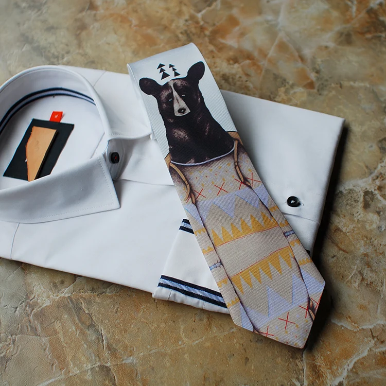 Fashion Tie Mountain Bear Series Dress Up Casual Groom Gift Wedding Party Evening Tie
Fashion Tie Mountain Bear Series Dress Up Casual Groom Gift Wedding Party Evening Tie