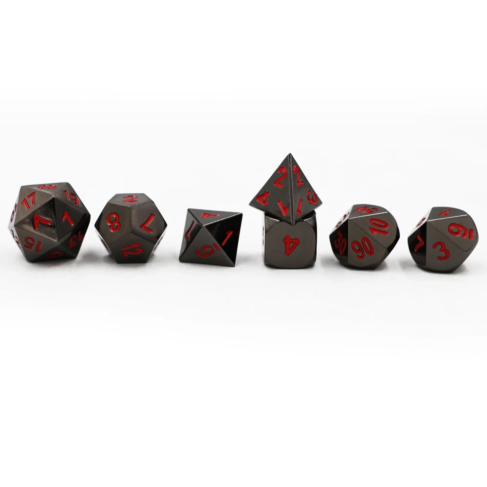 7 шт./компл. классические кости для ролевых игр D & D металлические кости DND покрытие черный никель Красный шрифт D4 D6 D8 D10 D12 D20 полигедрические к...
7 шт./компл. классические кости для ролевых игр D & D металлические кости DND покрытие черный никель Красный шрифт D4 D6 D8 D10 D12 D20 полигедрические к...