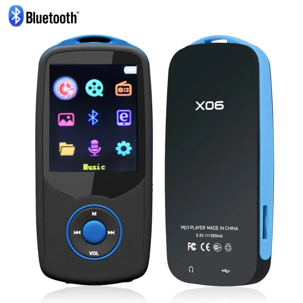 Портативный Новый Bluetooth4.0 MP3 музыкальный плеер 16 Гб оригинальный RUIZU X06 с 1 8 дюймов
