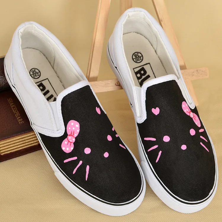 Детские холщовые ботинки для мальчиков и девочек с изображением мультяшного лица кошки, маленькие белые ботинки на плоской подошве для сту... 
Детские холщовые ботинки для мальчиков и девочек с изображением мультяшного лица кошки, маленькие белые ботинки на плоской подошве для сту...