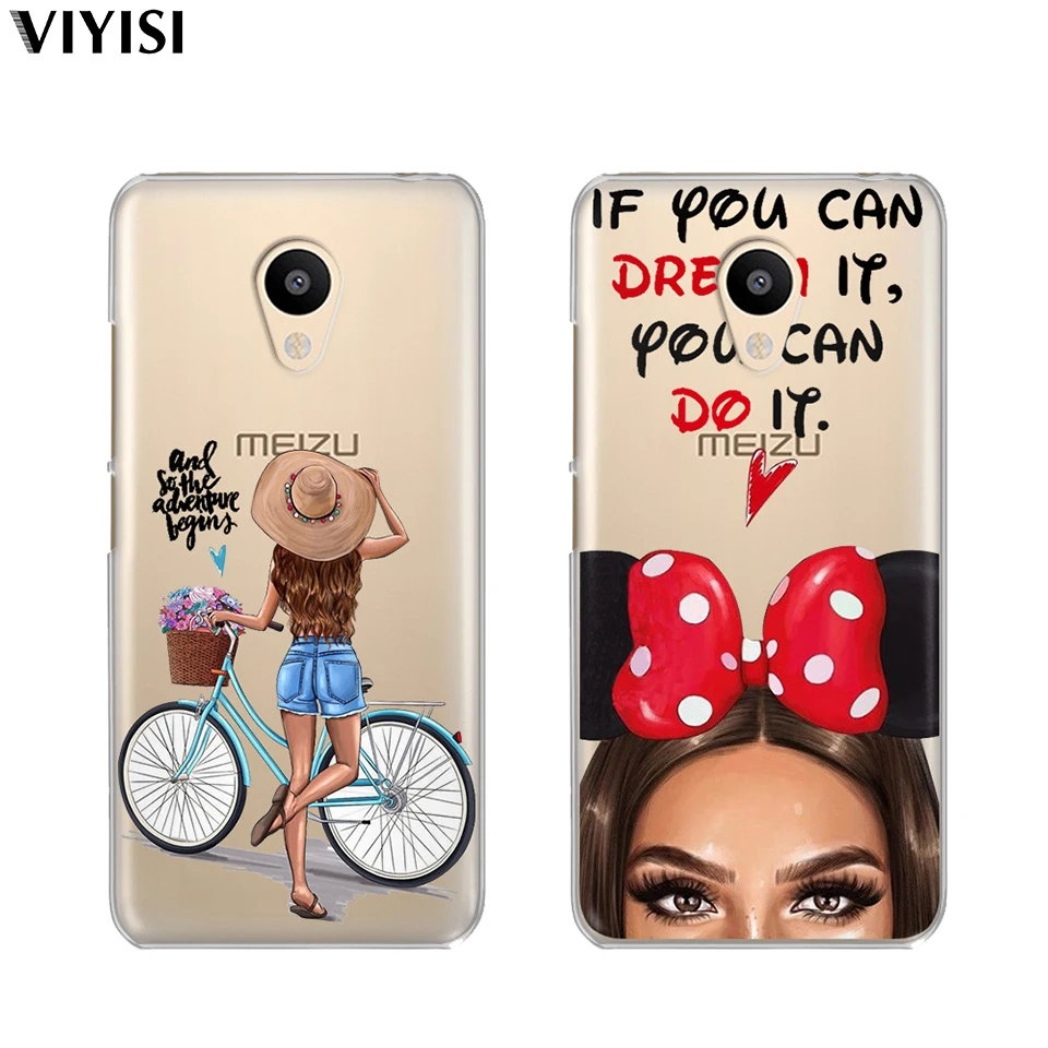 Фото Чехол для Meizu Pro7 U20 U10 M6 5 Note M5S 5C M3s 3Note Pro 6 Coque Etui роскошный черный коричневый волос